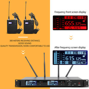 Micro-casque sans fil OEM DR80A UHF à 2 canaux avec suppression du bruit pour l'enseignement et les spectacles sur scène - Vente chaude - Product Image 3