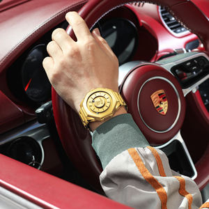 Reloj de Cuarzo Poedagar 670 para Hombre, con Esfera sin Espejo, Resistente al Agua, con Correa de Acero Inoxidable - Product Image 5