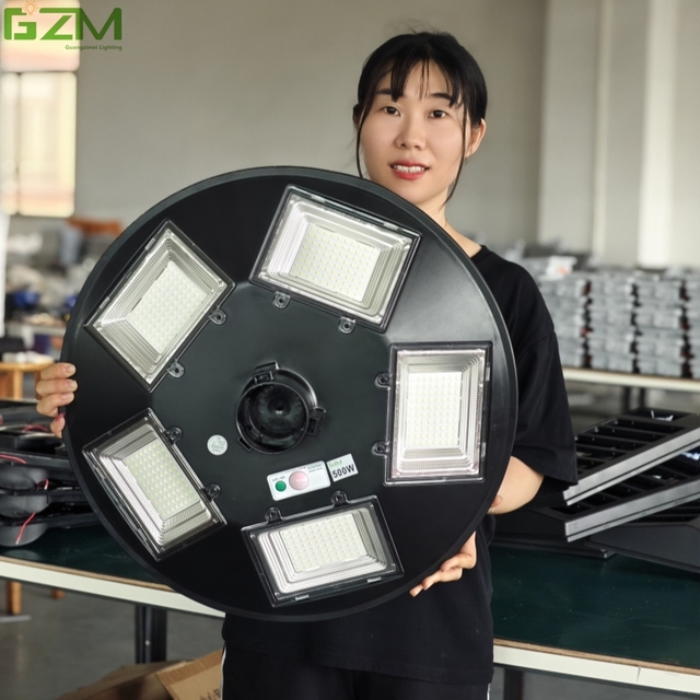 Solar Street Light Circular UFO Flying Saucer Light Villa Community square Landscape All in One Solar Courtyard Light