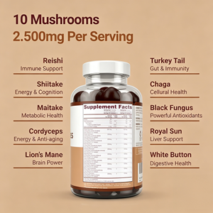 Gummies aux champignons avec Crinière de lion, Champignons Woodear séchés, Complément alimentaire aux champignons pour le soutien immunitaire des adultes - Product Image 4