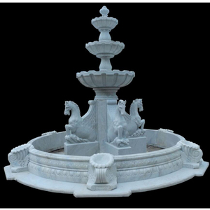 Grande marmo bianco Lady Angel Statue Stand Water fontain Outdoor - Product Image 2