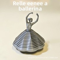 Figurine anti-stress rotative en plastique imprimée en 3D, ballerine de bureau, danseuse de doigt, best-seller des influenceurs