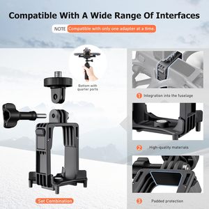 <span class=keywords><strong>STARTRC</strong></span> <span class=keywords><strong>Avata</strong></span> 2 - Support d'extension pour caméra, adaptateur de fixation, accessoire compatible avec Action5 Pro, GoPro, support d'extension pour caméra de drone - Product Image 4