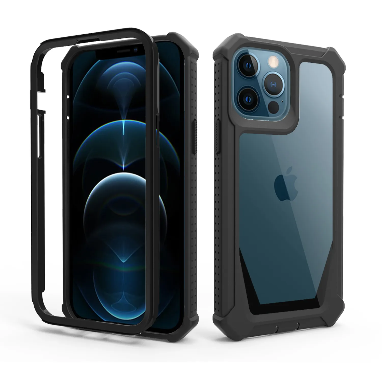 Heavy Duty Case for iPhone 14 Pro Max Hybrid Clear Shockproof Bumper Case for iPhone 13 Pro 12 Mini XS Max XR X
