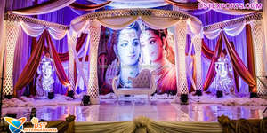 Decoración de Mandap Bengalí, Tradicional para Bodas Indias, Moderna, Económica, de Fibra de Vidrio Ligera, Tamaño Personalizable, para Bodas Malawi - Product Image 4