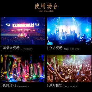 Bracelet magnétique LED Jumon 1 pièce avec lumières clignotantes RGB pour les fêtes de rentrée scolaire, taille enfant, matériau TPU+ABS - Product Image 5