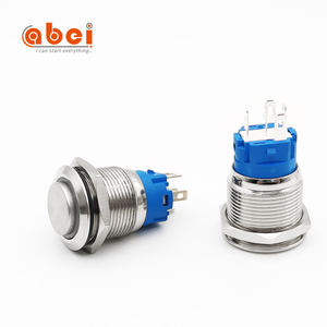 Abei-botón de encendido con luz led, interruptor de lámpara de metal, impermeable, momentáneo, 19mm, 12v, 24v - Product Image 3