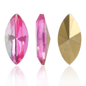 Xichuan Glass Loose Pointback Navette Shape Pegamento en suministros K9 Fancy Stones Joyería Rhinestone Nail Art Accesorios - Product Image 6