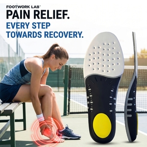 <span class=keywords><strong>Semelles</strong></span> <span class=keywords><strong>orthopédiques</strong></span> pour <span class=keywords><strong>chaussures</strong></span>, design respirant et confortable avec matériau en fibre de carbone PU, absorption des chocs, légères - Product Image 1