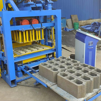 Machine de fabrication de blocs de béton entièrement automatique QT5-15 à commande PLC, haute production, pour pavés autobloquants et briques creuses