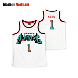 เสื้อบาสเก็ตบอลแบบคลาสสิกออกแบบเอง ผ้าโพลีเอสเตอร์ 100% แห้งเร็ว ระบายอากาศได้ดี พร้อมการพิมพ์แบบซับลิเมชั่น - Product Image 1