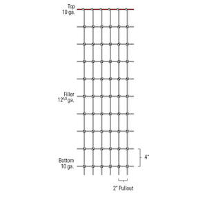 Terbaik Superknot tanpa panjat kuda jala aman pagar kawat dengan studded T Post dengan Spade & kawat berduri 4ft/ 5ft /6ft - Product Image 6