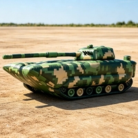 Maquette de char gonflable réaliste en camouflage, réplique de véhicule, leurre pour simulation sur le terrain, en PVC étanche