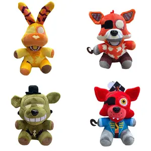 Venta al por mayor nueva <span class=keywords><strong>Fnaf</strong></span> <span class=keywords><strong>Nightmare</strong></span> Five Night Freddy juguetes 40 estilos Freddy Bear Foxy Springtrap <span class=keywords><strong>Bonnie</strong></span> animales juguetes de peluche - Product Image 1