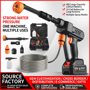 Hidrolavadora Inalámbrica con Batería de Litio, Pistola de Lavado de Autos Portátil, Limpiador con Rociador de Agua Recargable para Limpieza de Vehículos - Product Image 4