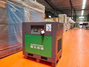 AIRSTONE 7.5kw 10hp enerji tasarrufu sabit hız döner vidalı hava kompresörü endüstriyel makineler - Product Image 3