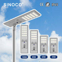 Lampadaire solaire LED IP66 de haute qualité pour route avec capteur micro-ondes 8-15m et capteur infrarouge 5-8m Garantie 10 ans