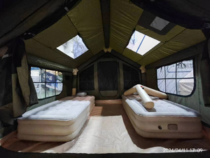 7.5m ² + 7.5m ² ngoài trời Gấp Cắm Trại tán không thấm nước siêu nhẹ Triển khai nhanh Lều bơm hơi - Product Image 2