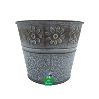 Pot de fleurs vintage avec poignées en ficelle Décorations de maison de jardin Jardinière en fer artificiel pour plantes d'extérieur de jardin