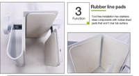 Barre de sécurité pour baignoire, sans perçage, réglable, pour personnes âgées, robuste, antidérapante, SUNCARE SC6060, capacité 120 kg