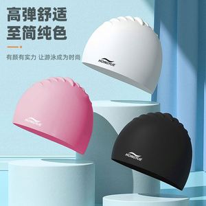 Bonnets de bain en silicone en gros pour adultes et enfants, imperméables, non compressifs, adaptés aux hommes et aux femmes. - Product Image 1