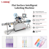 Applicateur d'étiquettes intelligent S212 BFS pour surfaces planes, 80-120 cartes/min, double rouleaux de pression, machine d'étiquetage d'autocollants