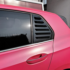 Louvered <b>Car</b> <b>Decal</b> For Volkswagen Golf 8 Mk8 2020+ Piano Black Carbon Fiber Texture Window Sticker Adhesive ABS Material - Product Image 3