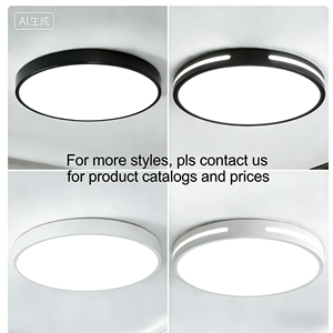 Lámpara de Techo LED Redonda y Cuadrada Clásica en Oferta, Lámpara de Techo LED Moderna Nórdica Económica para Dormitorio, Sala de Estar, Iluminación del Hogar - Product Image 3