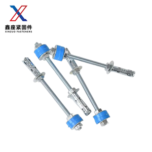 Boulons d'expansion pour suspension sismique, en acier au carbone à tête plate avec double écrou, boulons d'ancrage <span class=keywords><strong>silencieux</strong></span> pour ventilateur AC, directement de l'usine - Product Image 4