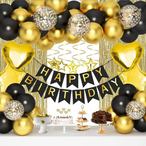 Globo de Látex Duradero con Diseño de <span class=keywords><strong>Feliz</strong></span> Cumpleaños, Día de la Madre, Graduación, Halloween, Año Nuevo, Acción de Gracias, Color Oro Rosa - Product Image 4