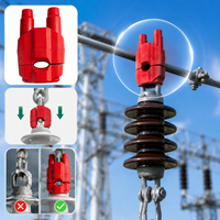 Industrieller 10kV-Stiftisolator-Drahtklemmhalter 50-300mm² |   Schnellmontage-Befestigungssystem ohne Kabelbinder für Überkopf-Stromleitungen |   Schraubentyp