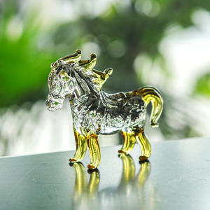 Handmade Eco-Friendly Polished Mini <b>Crystal</b> Ball Zodiac Steed Figurine Table Ornaments Collectible <b>Animal</b> Home Decor Birthday - Product Image 4