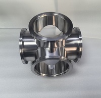 Conectores de Soldadura para Sistemas de Vacío de Alta Precisión, Estándar ISO NW/CF35, de 3/4/5/6 Vías, Acero Inoxidable 304/316, de AFTinox