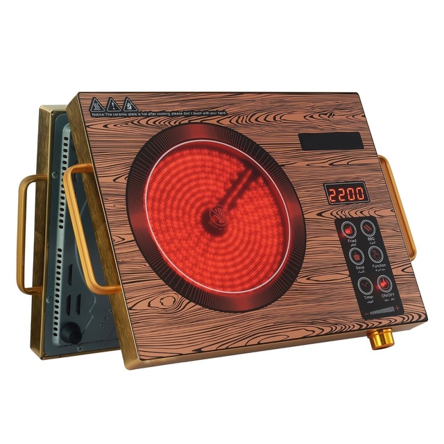 Home Use Stainless Steel Single Burner Induction Cooker with Battery Option