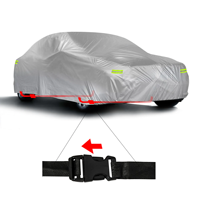 Housse de voiture en tissu Dxford 210D pour toutes les saisons, protection UV extérieure, résistante aux rayures, coupe-vent, isolation thermique