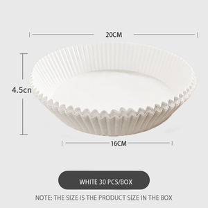 แผ่นรองหม้อทอดไร้น้ำมัน,ที่ทอดไร้น้ำมันสีน้ำตาลแผ่นซับกระดาษทอดไร้น้ำมันแบบใช้แล้วทิ้งกระดาษซับสำหรับทำอาหาร - Product Image 2