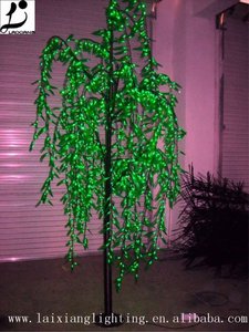 Trang Trí Cây Với Khóc Liễu Lá Ánh Sáng Sân Vườn H2.5m 3456Pcs 208W Đèn LED Liễu Chiếu Sáng Cây Cho Vườn Công Viên - Product Image 6