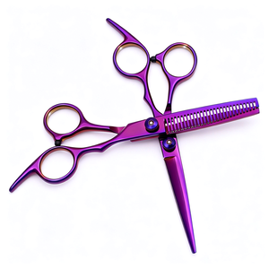 Kit de <span class=keywords><strong>ciseaux</strong></span> de coiffure de 6 pouces <span class=keywords><strong>pour</strong></span> la maison et le salon, 2 pièces, acier inoxydable, manche ergonomique, <span class=keywords><strong>ciseaux</strong></span> de barbier et <span class=keywords><strong>ciseaux</strong></span> effilés 1001 - Product Image 6