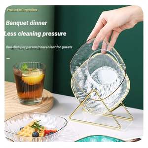 สลัด<span class=keywords><strong>จาน</strong></span>ส้มขนมขนมเย็นจานชาร์จขนมอาหารเย็นร้านอาหาร<span class=keywords><strong>ชาม</strong></span>จานหม้อชาแก้ว - Product Image 1