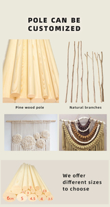 Eouse New Boho Morse Code TE AMO Gran rame Colgante de pared Comprar Decoración para el hogar - Product Image 6