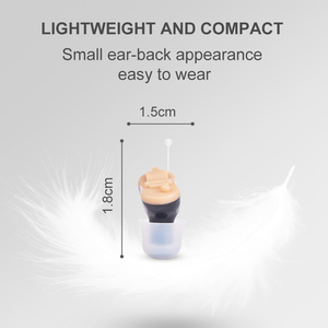 Mini-aide auditive numérique CIC à <span class=keywords><strong>2</strong></span> canaux avec piles A13 remplaçables pour les pertes auditives légères à modérées - Utilisation par les personnes âgées - Product Image 3