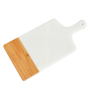 Tabla de cortar de bambú de dos tonos grande de primera calidad, bloques de cortar con asa para frutas, carne, uso en la cocina - Product Image 4