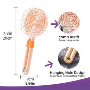 Kit de Soin Capillaire Professionnel pour Salon Brosse à Cheveux Incurvée et Aérée pour Démêlage et Séchage - Product Image 3