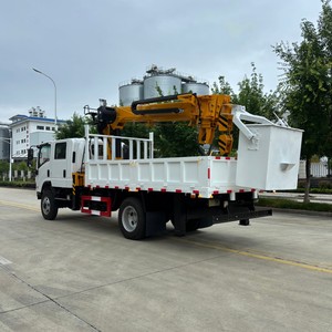 Isuzu ELF 4x4 Off Road Truck <b>Crane</b> Vehicle Cargo Lifting <b>Crane</b> Truck with Auger for Construction Transport - Product Image 6