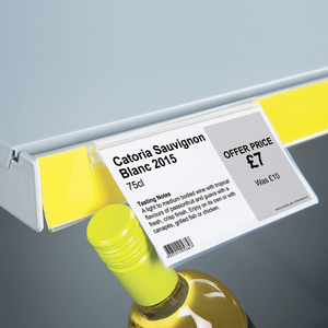 Porte-étiquettes en plastique à clipser pour étagères métalliques, étagères en bois et en verre, étiquettes de prix - Product Image 3