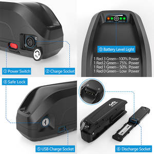 Wiederauf ladbare Hailong Unterrohr batterie 36V 15Ah 21Ah 48V 13Ah 52V 16Ah 17Ah Lithium-Ionen-Ebike-Batterie pack - Product Image 5