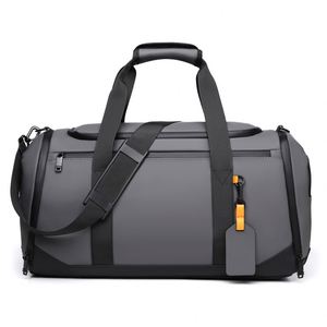 Sac de sport de grande capacité avec logo personnalisé, sac de week-end, sac de voyage imperméable, sac de voyage portable avec fermeture éclair pour homme et femme - Product Image 3