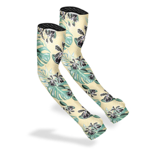 Manches longues de protection UV pour hommes et femmes, motif floral tropical personnalisé, rafraîchissantes, pour le jardinage, avec trous pour les pouces, manches de protection pour agriculteurs - Product Image 5
