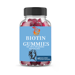 Vente en gros d'usine : Gommes à la biotine avec biotine sodique pour la production corporelle de protéines et d'enzymes nécessaires à la santé des cheveux - Product Image 1