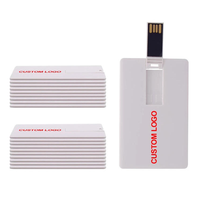 Memoria USB 2.0/3.0 de Alta Velocidad Tipo Tarjeta de Crédito, 2GB-64GB, Impresión de Logotipo Personalizado, Garantía de 1 Año